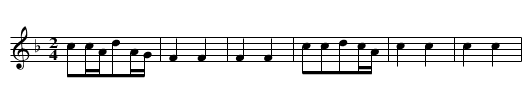 Liu liu Shange - staff notation