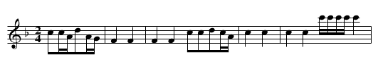 Liuliu Shange - staff notation