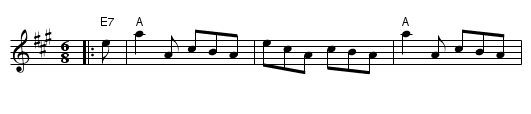 Lively Tim - staff notation