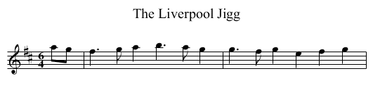 Liverpool Jigg, The - staff notation
