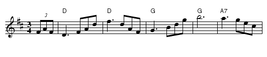 Livet i Finnskogarne - staff notation