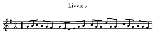 Livvie's - staff notation