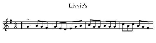 Livvie's - staff notation