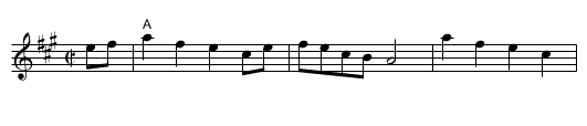 Liza Jane - staff notation