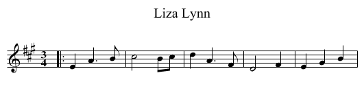 Liza Lynn - staff notation
