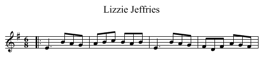 Lizzie Jeffries - staff notation