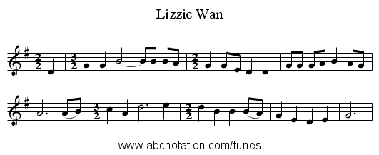 Lizzie Wan - staff notation