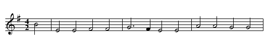 Llangloffan - staff notation