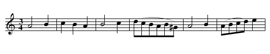 Llidiart-y-barwn - staff notation