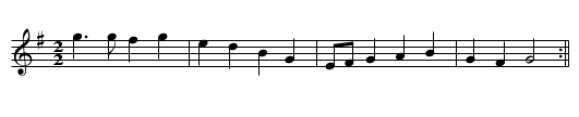 Llwydcoed - staff notation