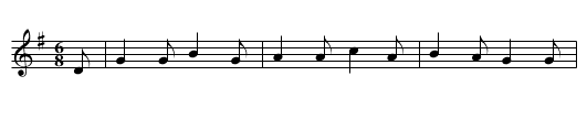 Llygoden yn y felin - staff notation