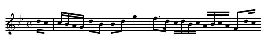 Loch Fyne Side - staff notation