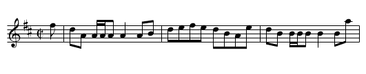 Loch Glassie - staff notation