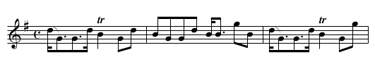 Loch Katrine - staff notation