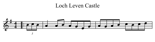 Loch Leven Castle - staff notation
