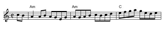 Loch Leven Castle - staff notation