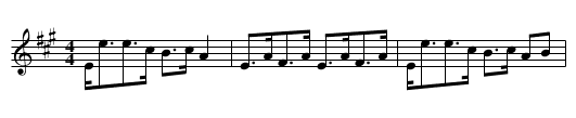 Loch Long - staff notation
