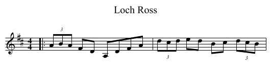 Loch Ross - staff notation