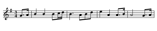 Lochaber - staff notation