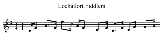 Lochailort Fiddlers - staff notation
