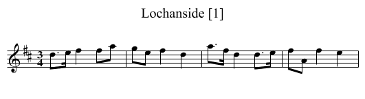 Lochanside [1] - staff notation