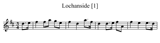 Lochanside [1] - staff notation