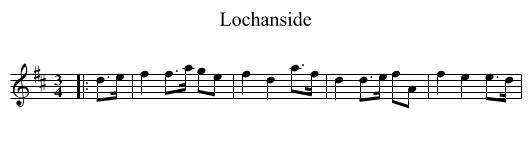 Lochanside - staff notation