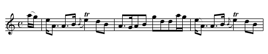 Locheil's awa' to France - staff notation