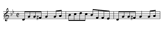 Lochend Side - staff notation