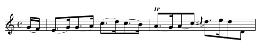 Locherroch Side - staff notation