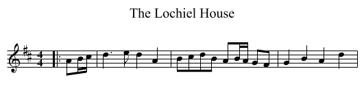 Lochiel House, The  - staff notation
