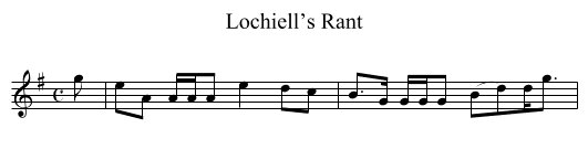 Lochiell’s Rant - staff notation