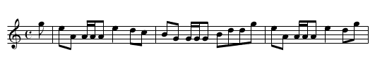 Lochiel's awa to France but he'll come back again - staff notation