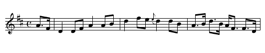 LOCH-NA-GAR - staff notation
