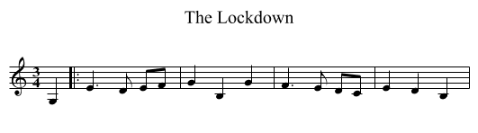 Lockdown, The  - staff notation