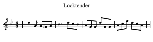 Locktender - staff notation
