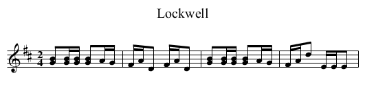 Lockwell - staff notation