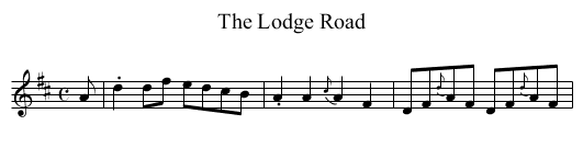 Lodge Road, The - staff notation