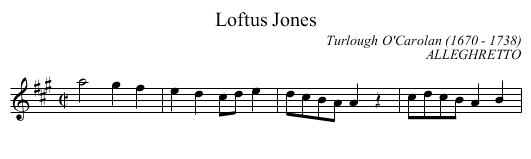 Loftus Jones - staff notation