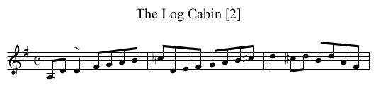 Log Cabin [2], The - staff notation