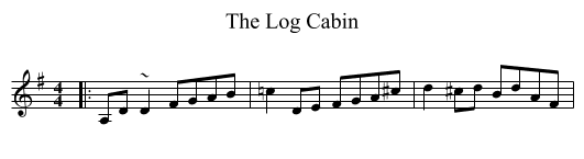 Log Cabin, The  - staff notation