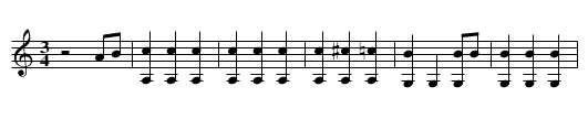 Loguivy de la Mer - staff notation