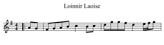 Loinnir Laoise - staff notation