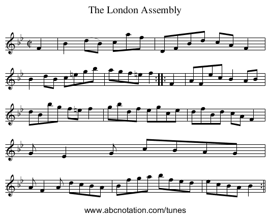 London Assembly, The - staff notation