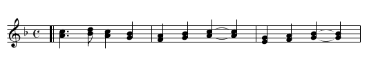 London Bridge. - staff notation
