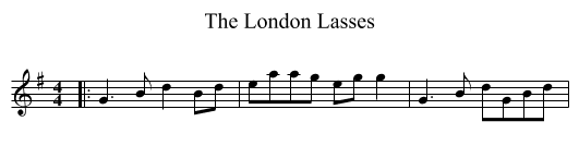 London Lasses, The  - staff notation