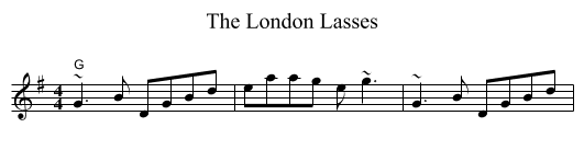 London Lasses, The  - staff notation