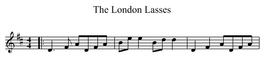 London Lasses, The  - staff notation