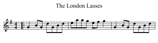 London Lasses, The  - staff notation