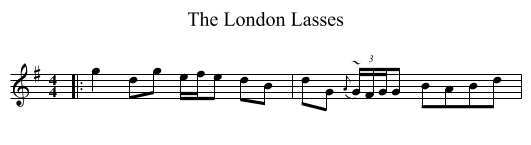 London Lasses, The  - staff notation